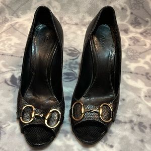 Black Gucci used heels hight 4 woman